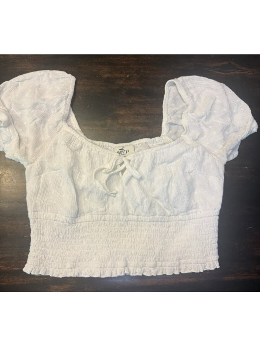 Hollister Womens White Babydoll Cami Top Flowy Size S